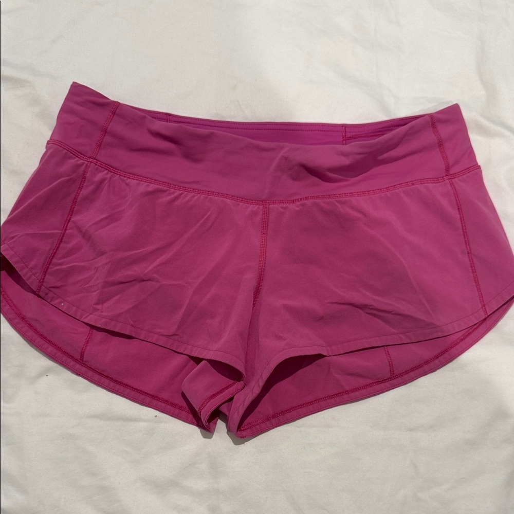 Lululemon Athletica Magenta Athletic Shorts